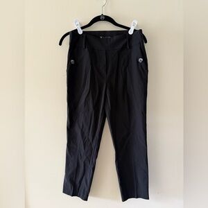 Jules And Leopold Pull On Black Palottzo Pants 
Small Petite